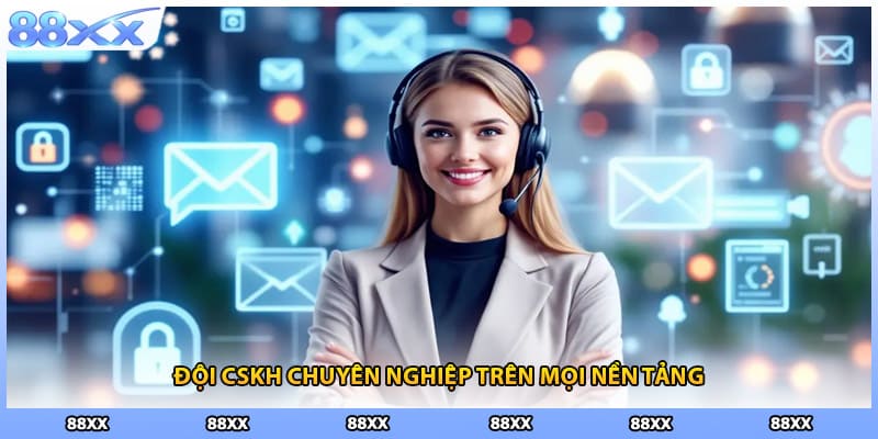 Đội ngũ CSKH chuyên nghiệp trên mọi nền tảng